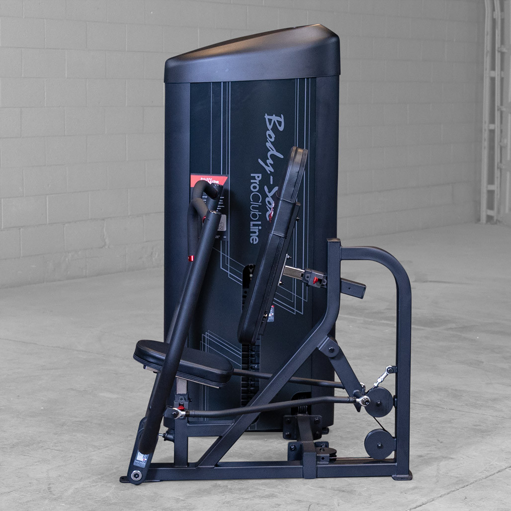 Seated Press on the Pro ClubLine Series 2 Chest Press 210 lb. Stack