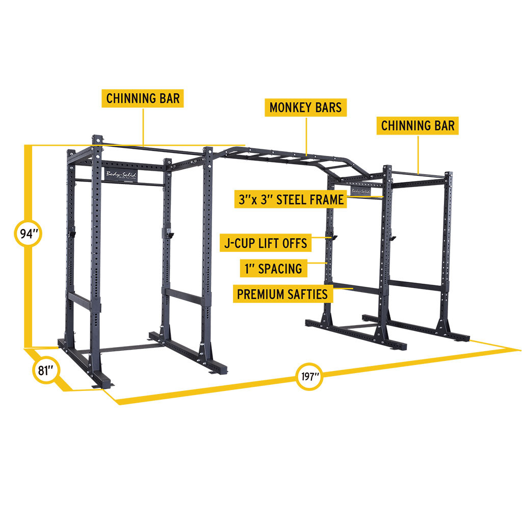 Body-Solid Double SPR1000DB Commercial Power Rack