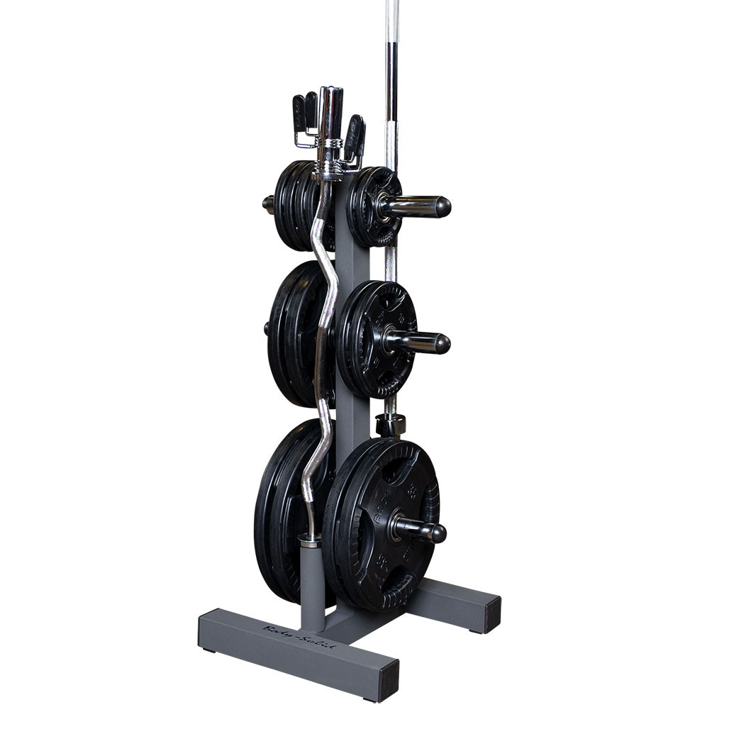 Body-Solid Olympic Plate Tree and Bar Holder WT46 - Storage Racks