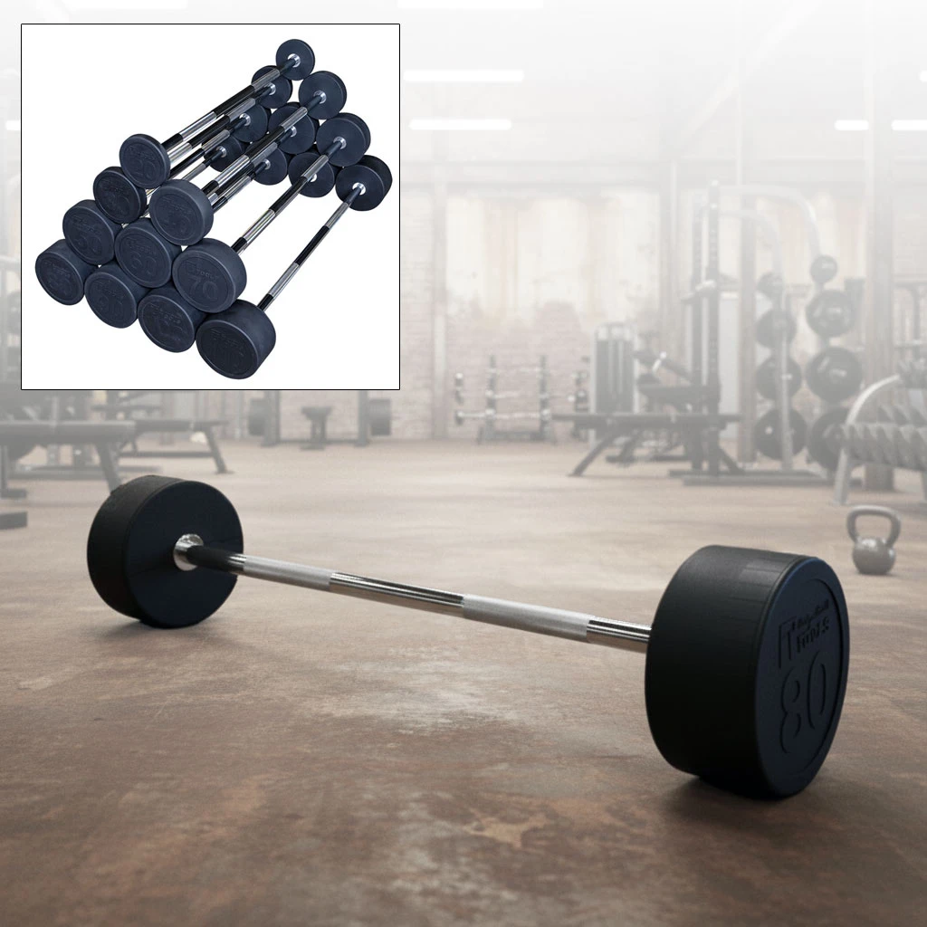 Body-Solid Tools Fixed Weight Straight Barbells, from 20 to 110 lb.