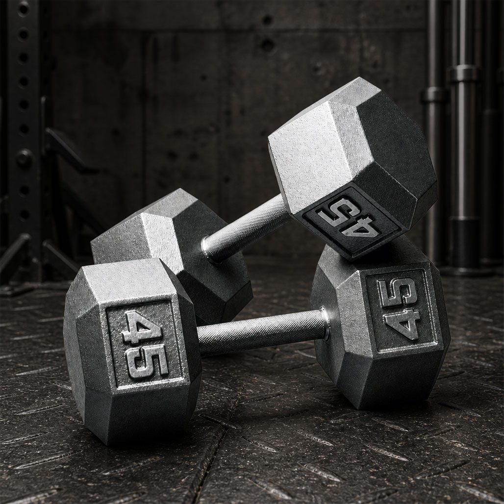 Body-Solid Iron Hex Dumbbells, Sold in Pairs and in Sets, SHIPPING INCLUDED