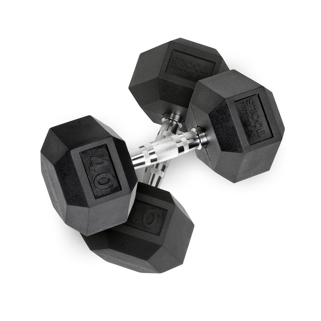 Rubber Hex Dumbbells