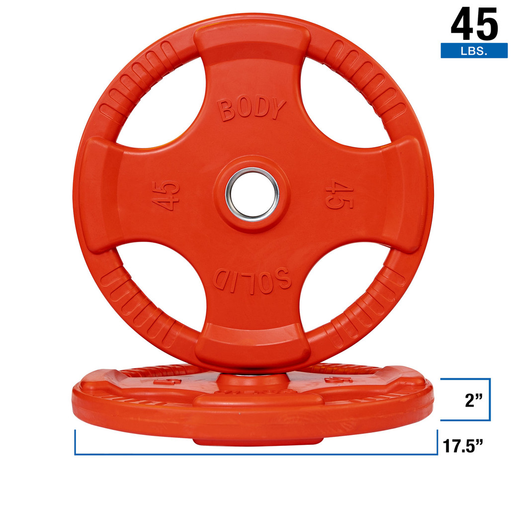 Body-Solid 45lb. Red Olympic Color Grip Plate
