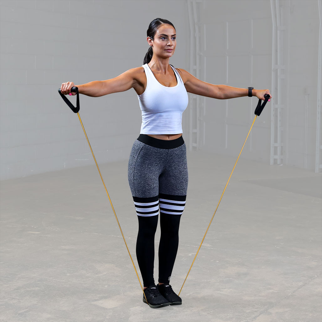 Body-Solid Tools Resistance Tubes, in 5 Levels of Resistance