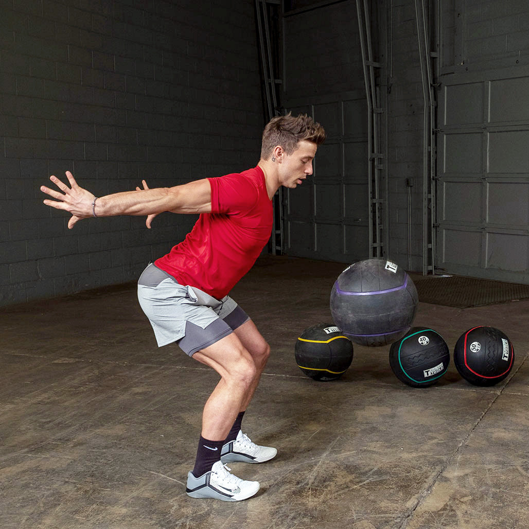 Ball Slam with the Body-Solid Tools Heavy Rubber Balls