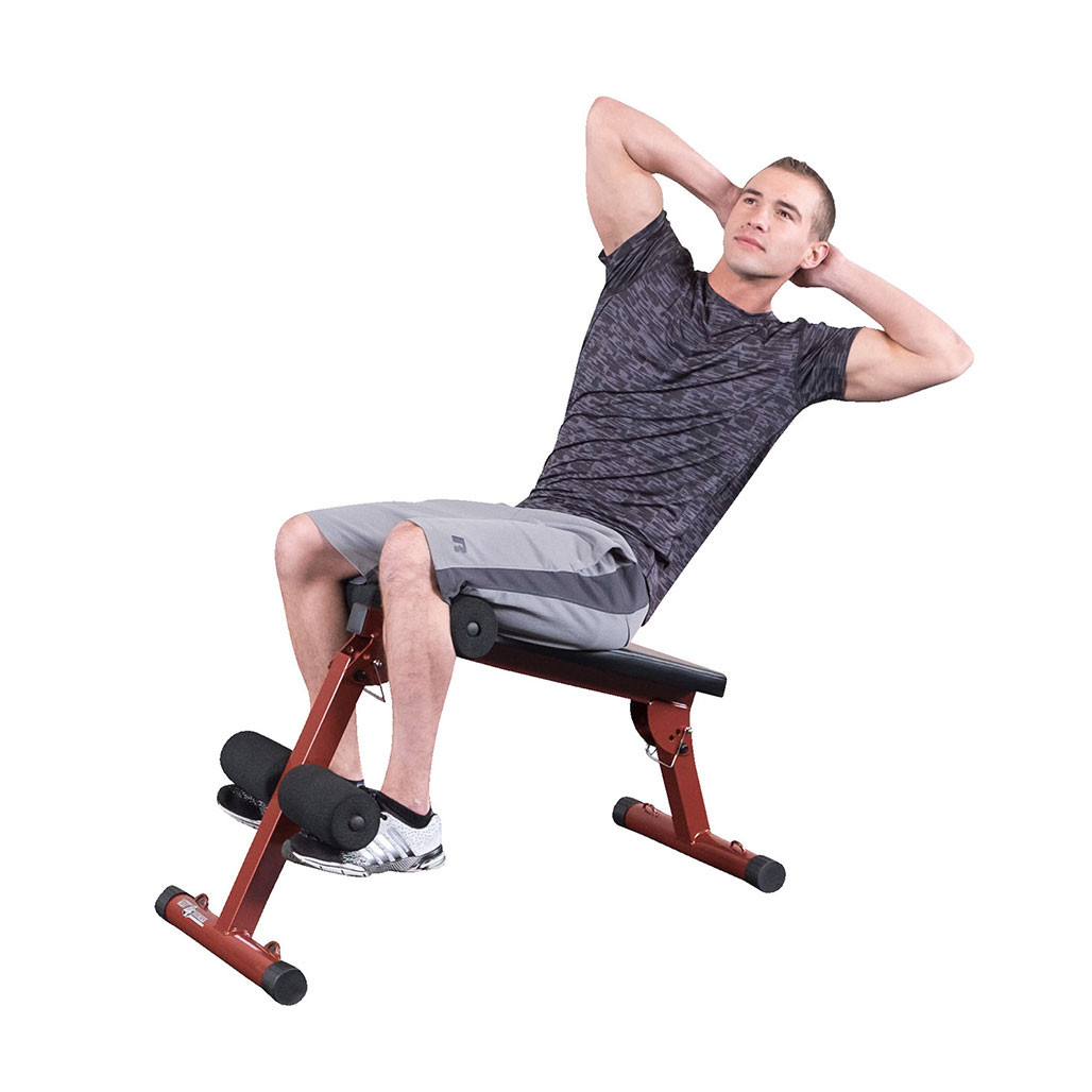 Ab Crunch on the Best Fitness Folding Ab Board