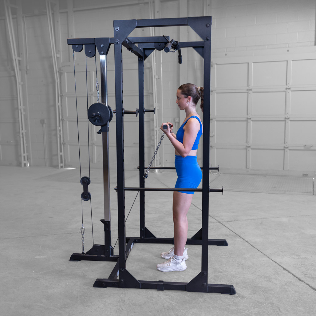 Best Fitness Power Rack Lat Attachment