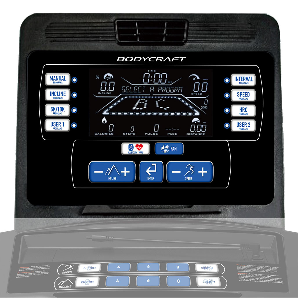 BodyCraft T850 Treadmill with Console - Treadmills