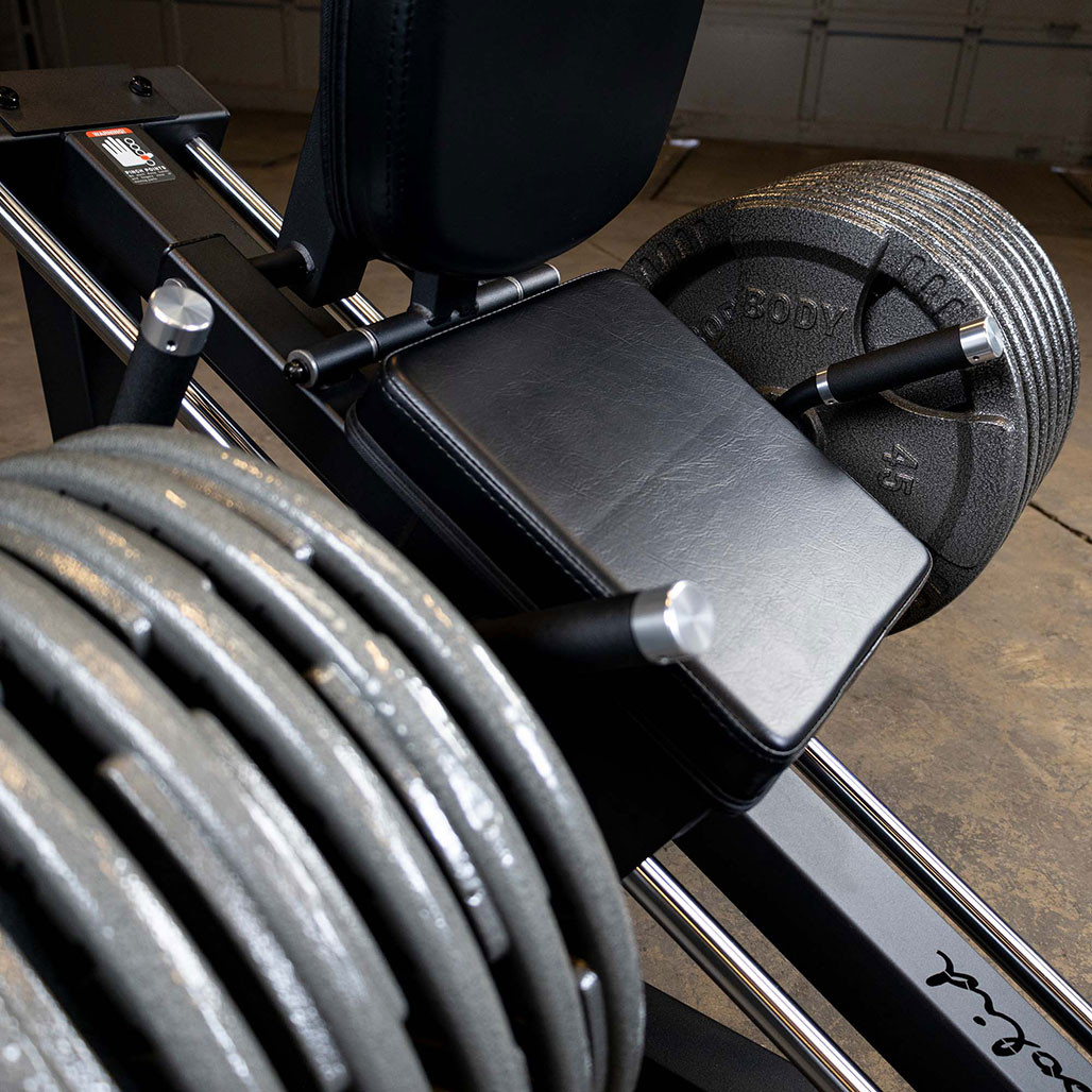 Detail of the Seat Pad on the GCLP100 Compact Leg Press