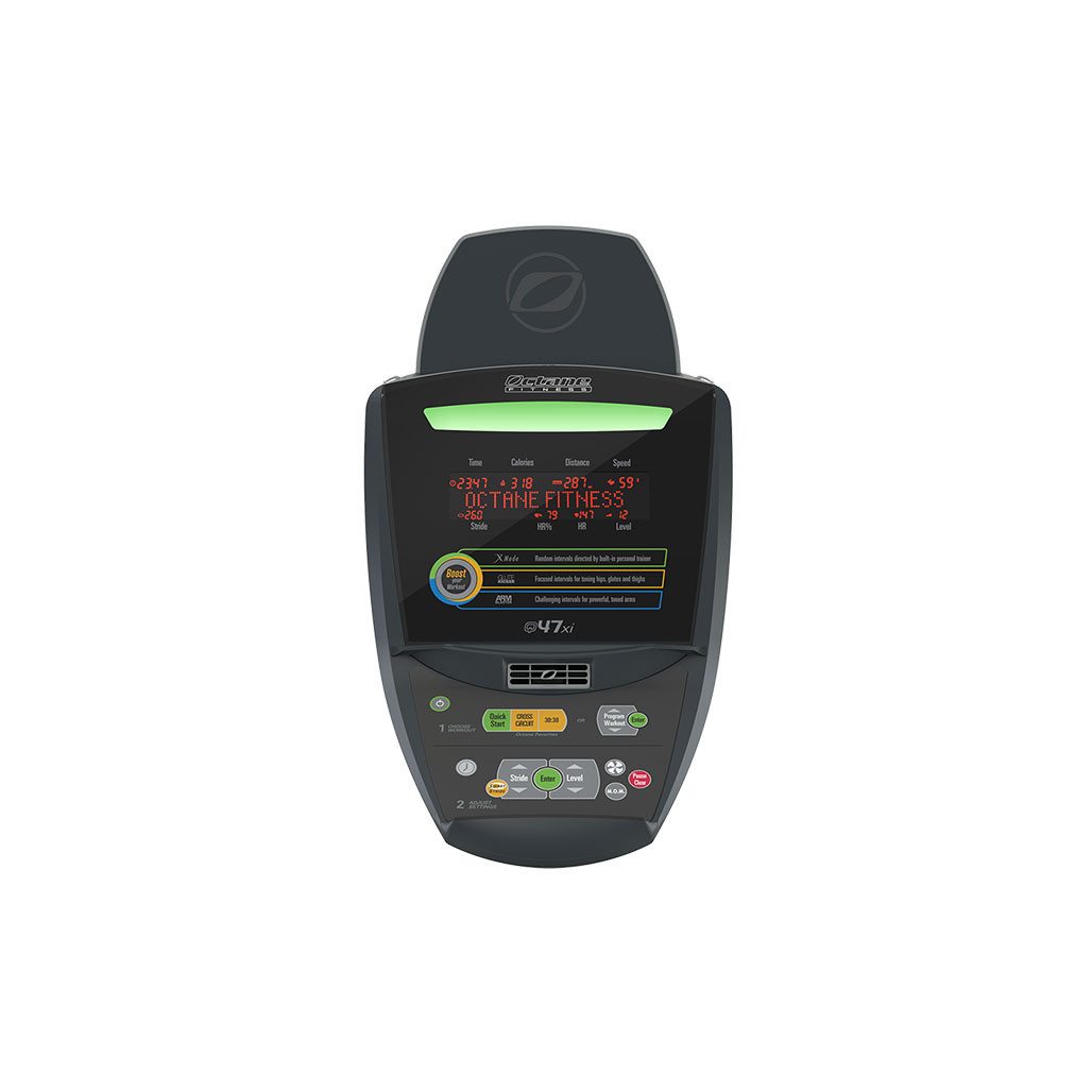Octane Q47xi Standing Elliptical, Deluxe Console OFQ47XDLX