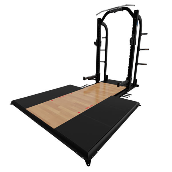 Bamboo Platform Nautilus Half Rack With Sva Platform Weightlifting