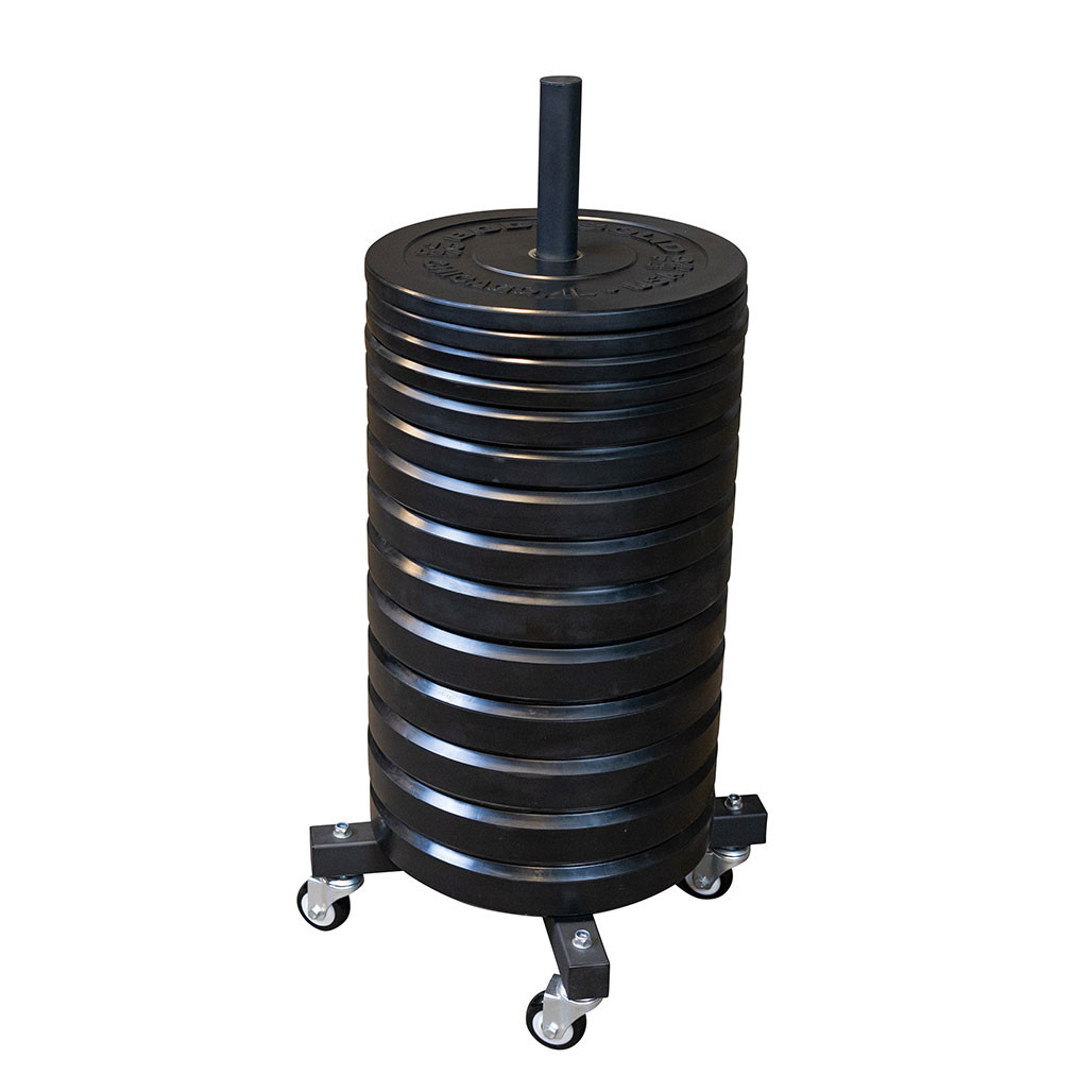 Body-Solid Mobile Vertical Bumper Plate Tree GWT86 - Storage Racks