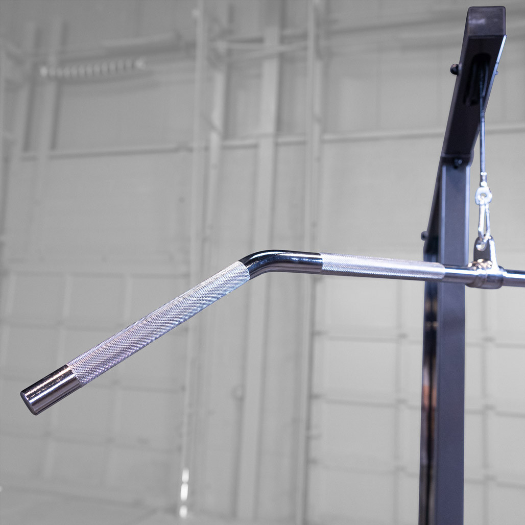 MB148 Lat Bar. Deep bends and textured knurling for improved back workouts