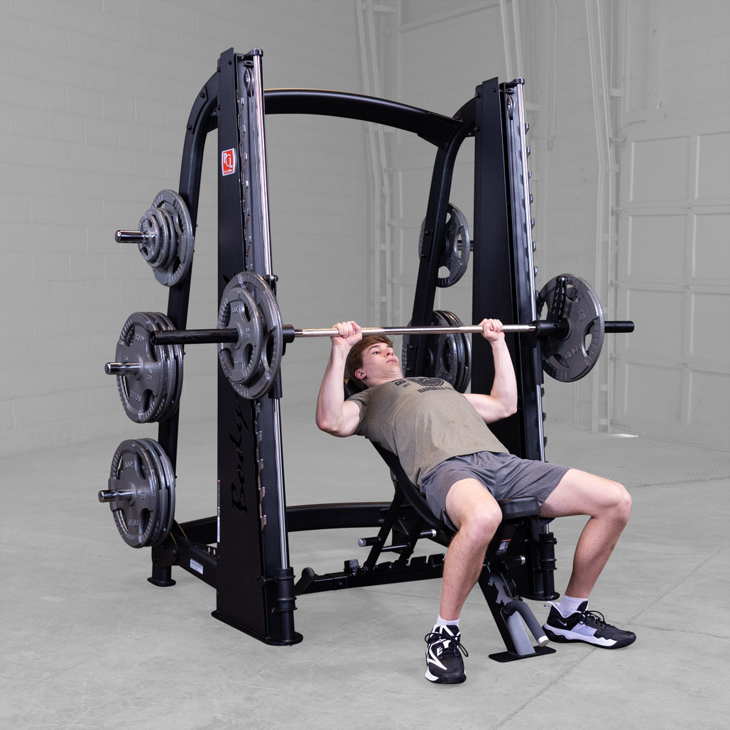 Planet Fitness Smith Assisted Bench Press Bar Weight Pro ClubLine