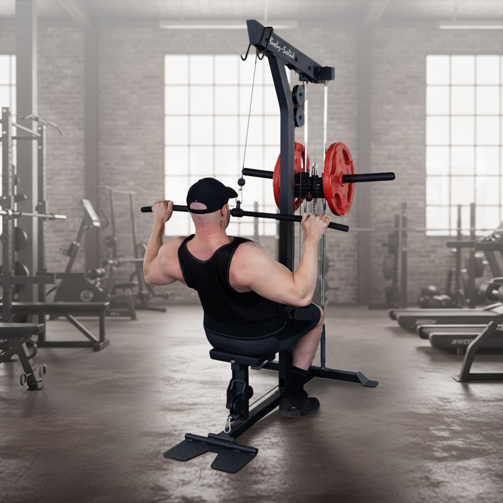 Body-Solid Lat Machine, Plate Load