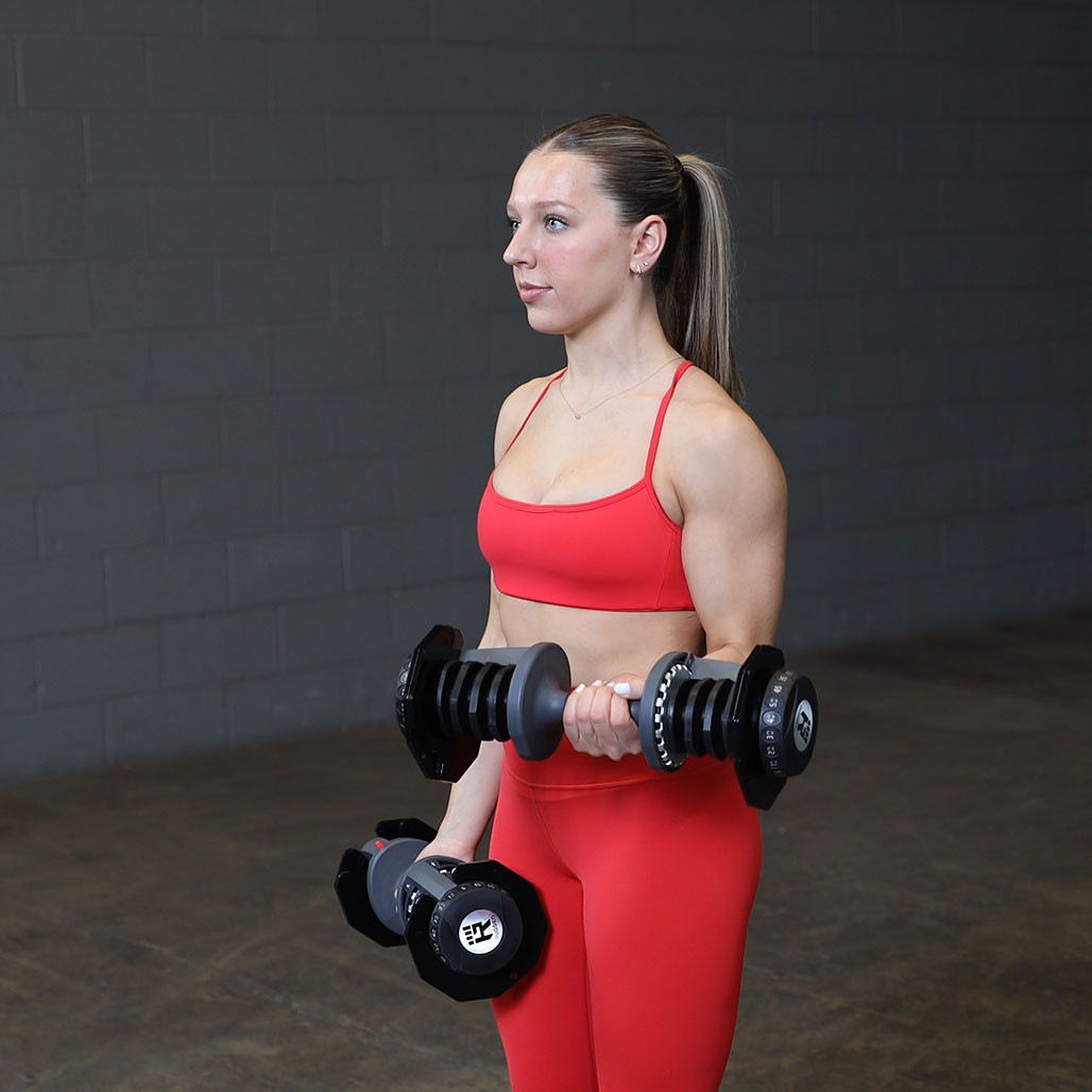 Rugged Adjustable Dumbbells, Curls