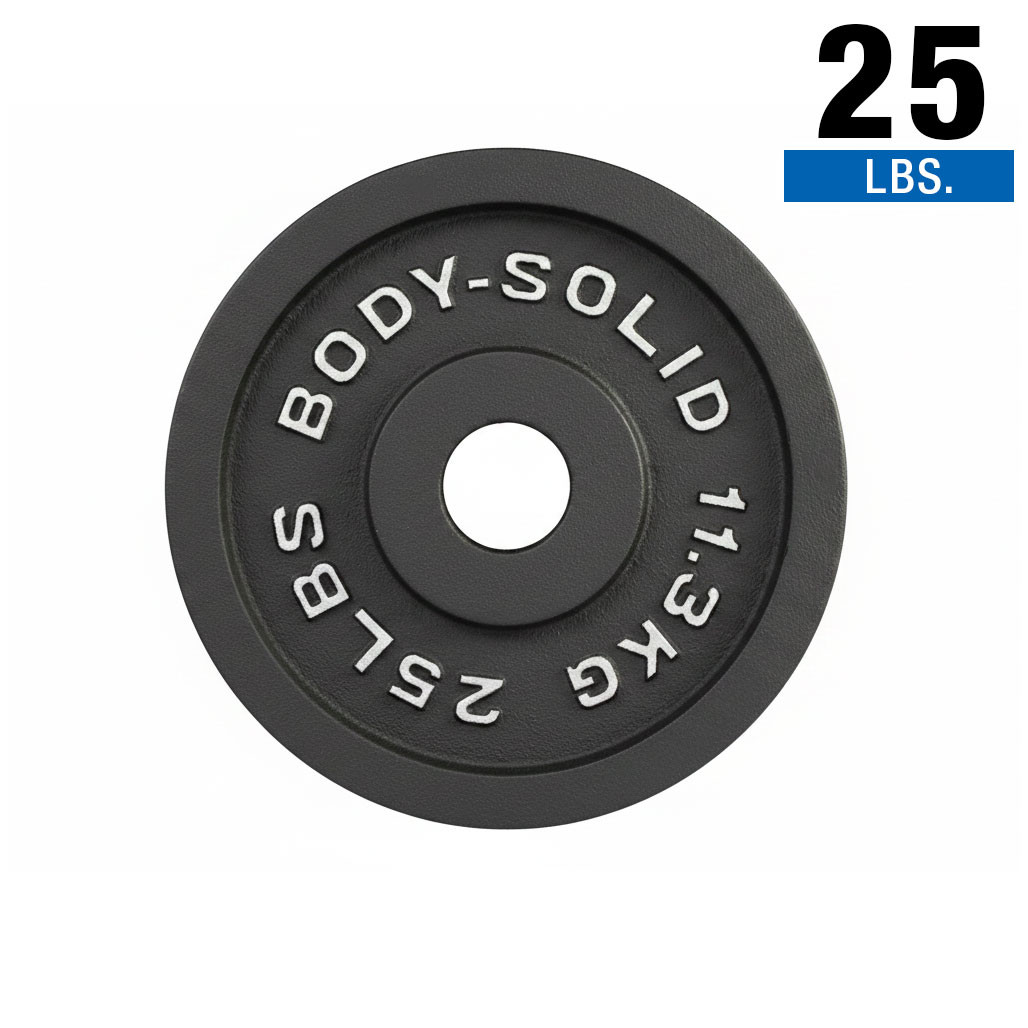 25 lb. Single Cast Iron Olympic Plate