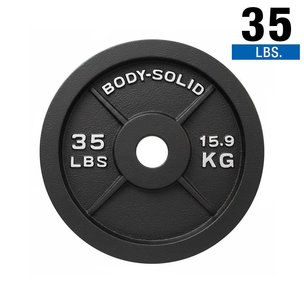 35 lb. Single Cast Iron Olympic Plate