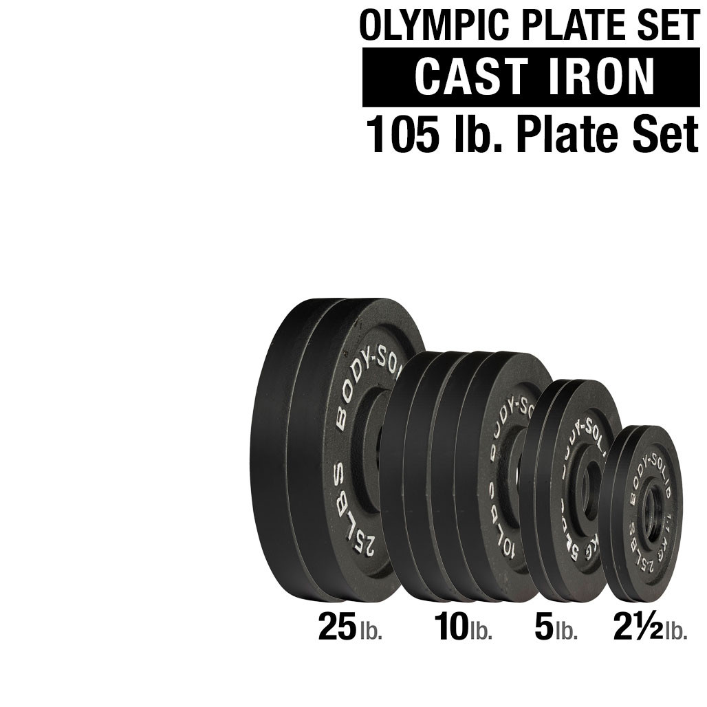 105 lb. Set of Cast Iron Plates