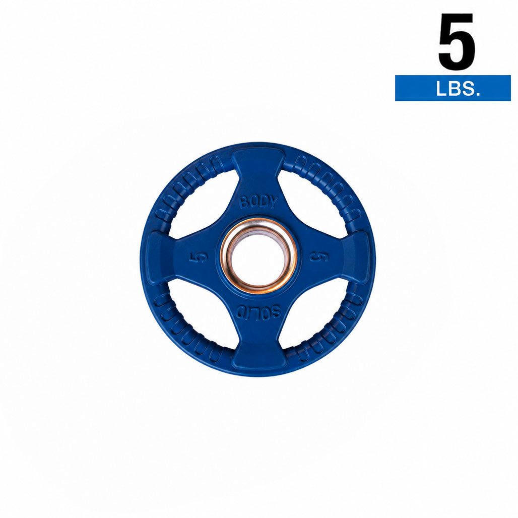 5 lb. Single Rubber Color Grip Olympic Plate