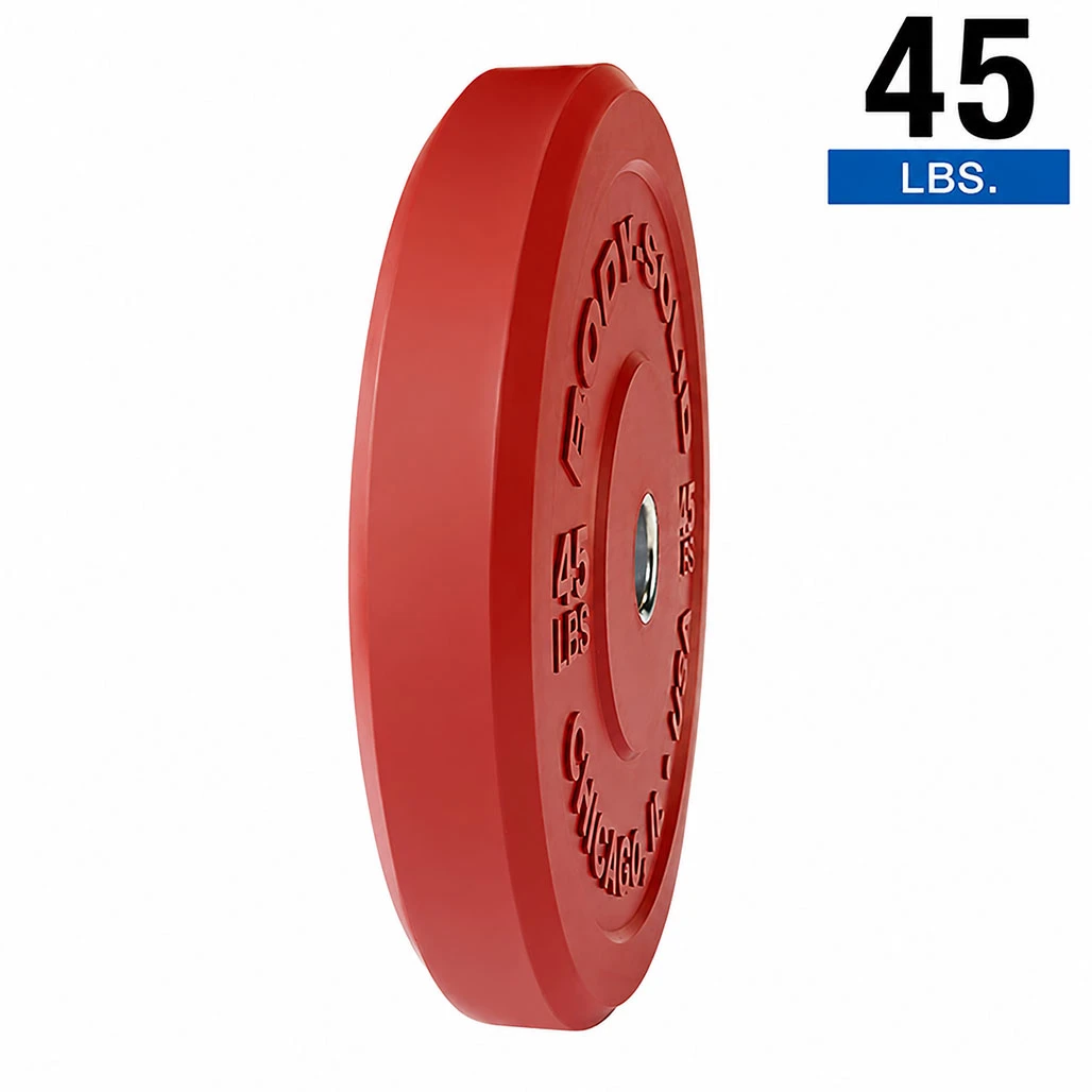 45 lb. Chicago Extreme Bumper Plate, Red