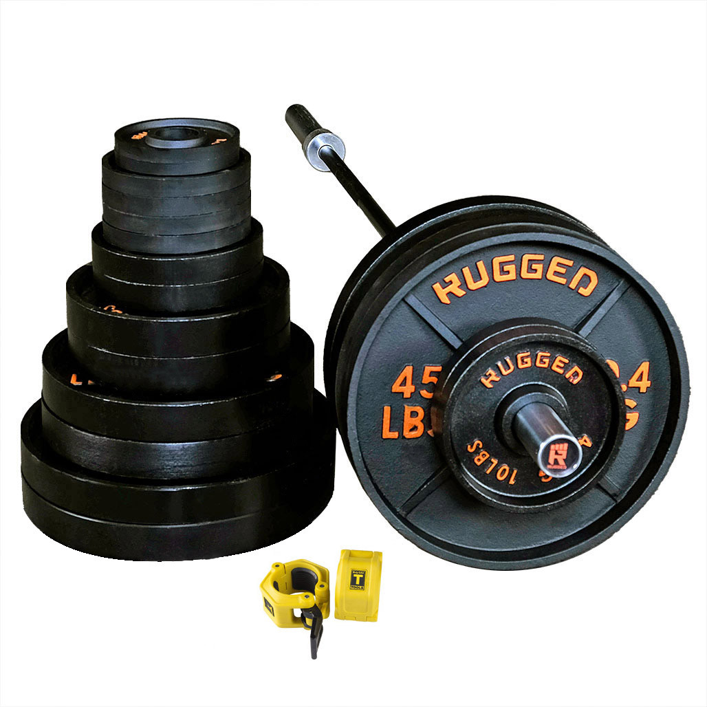 RUGGED Strength & Fitness Deep Dish Olympic Weight Plates