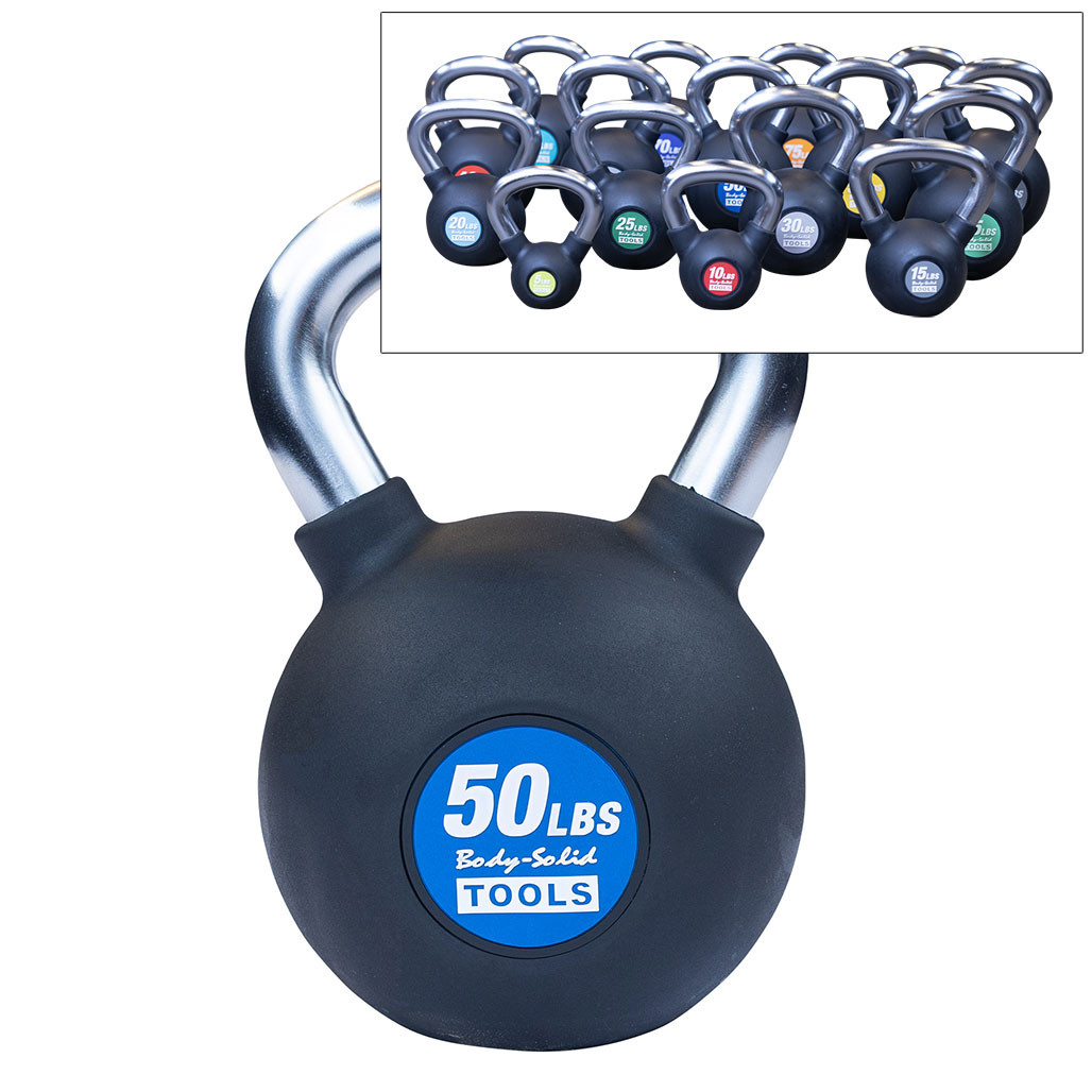 Body-Solid Tools Premium Kettlebells, from 5 to 80 lb. KBz