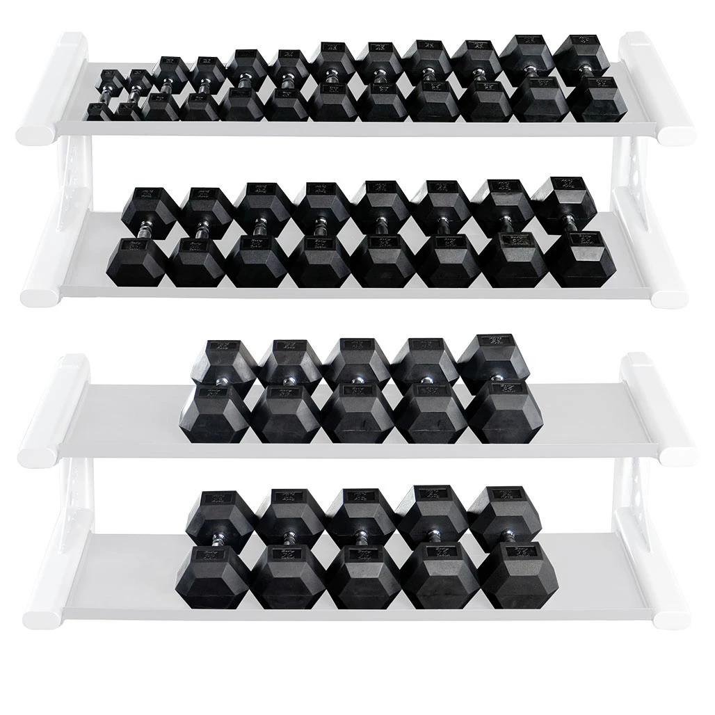 5-75 lb. Rubber Coated Hex Dumbbell Set, Shipping Included!