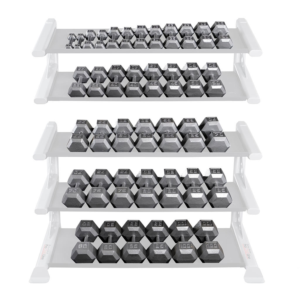 5-100 Iron Hex Dumbbell Set, Shipping Included!