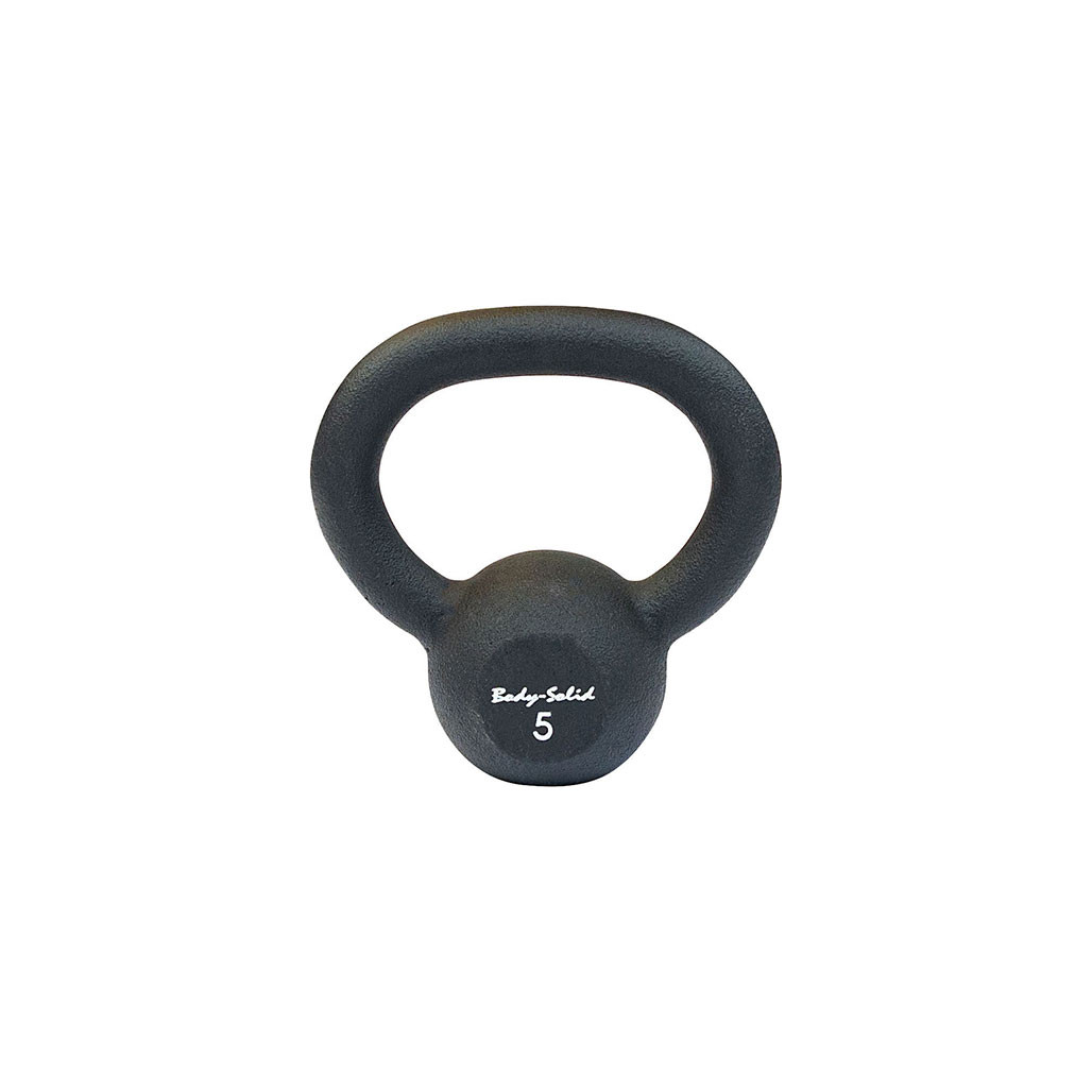 5 lb. Body-Solid Powder Coat Iron Kettlebell, Shipping Included
