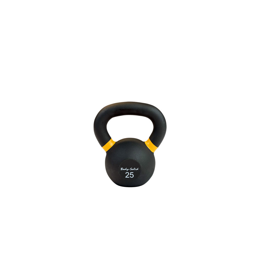 25 lb. Body-Solid Powder Coat Iron Kettlebell, Shipping Included