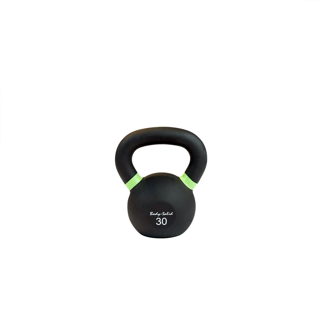30 lb. Body-Solid Powder Coat Iron Kettlebell, Shipping Included