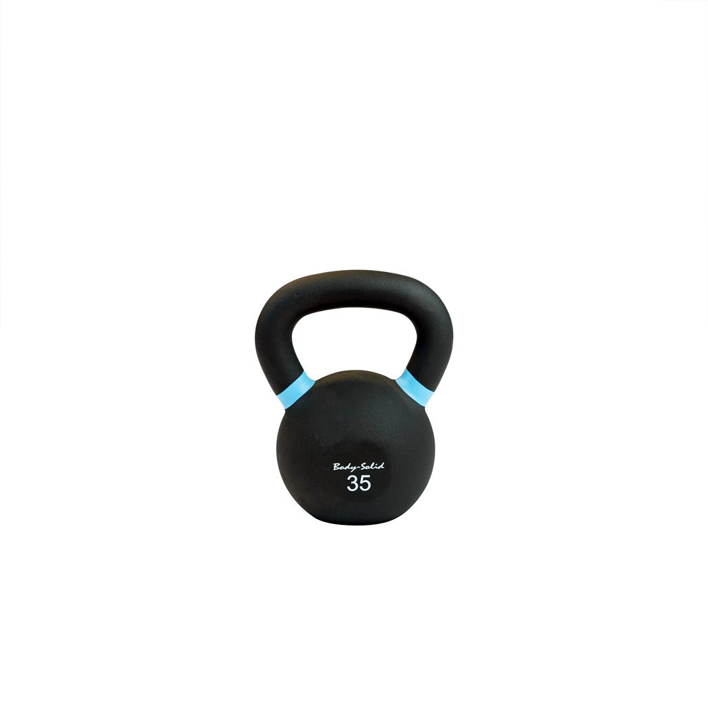 35 lb. Body-Solid Powder Coat Iron Kettlebell, Shipping Included