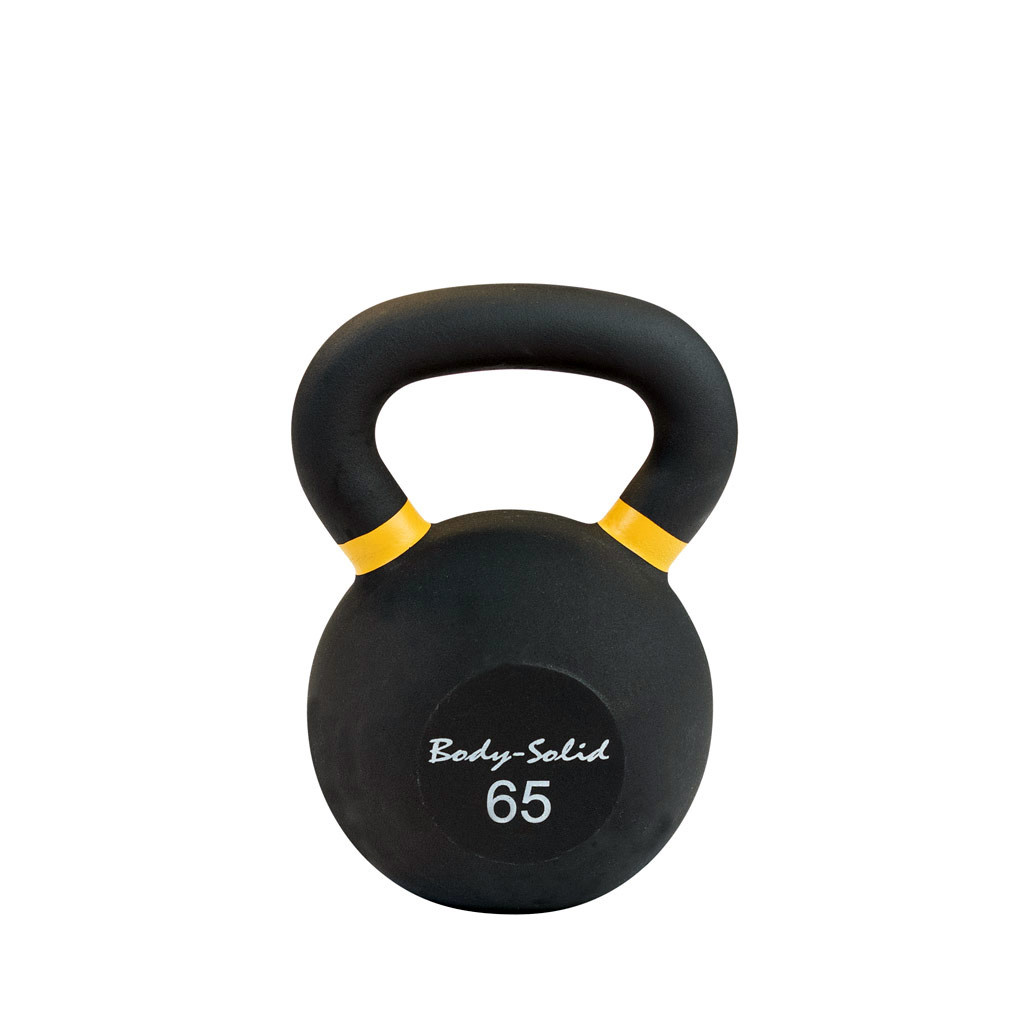 65 lb. Body-Solid Powder Coat Iron Kettlebell, Shipping Included