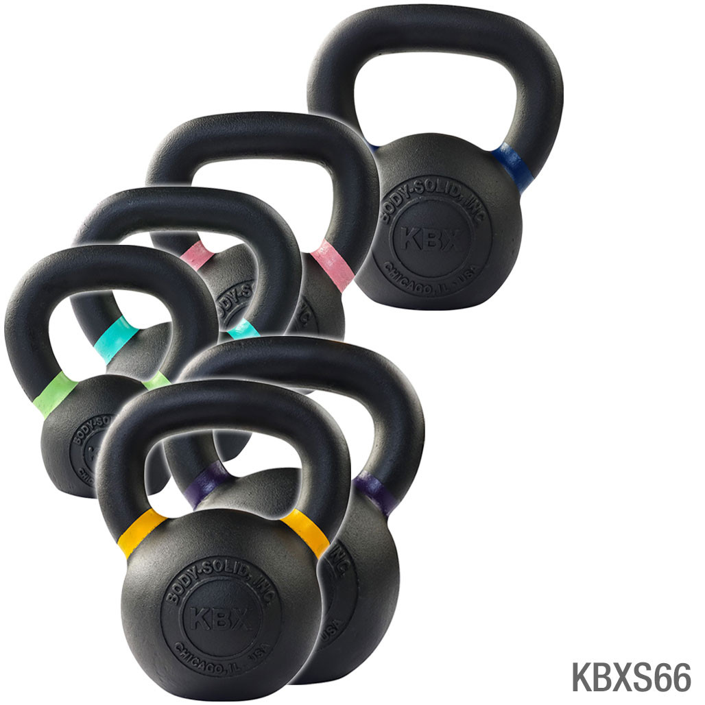 Set of 6 Training Kettlebells, 66 kg Total, Shipping Included