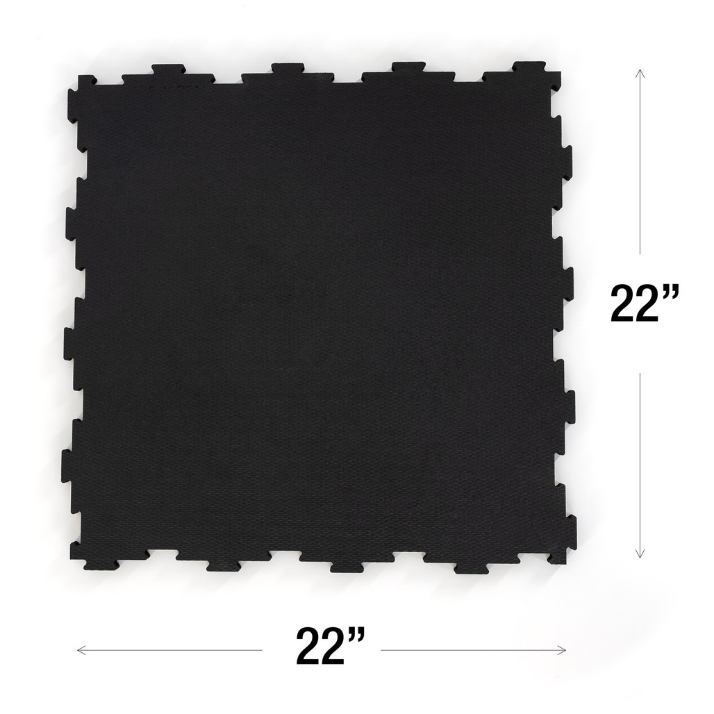 Heavy Duty 3/4 inch, Rubber Floor Mat Puzzle Tile