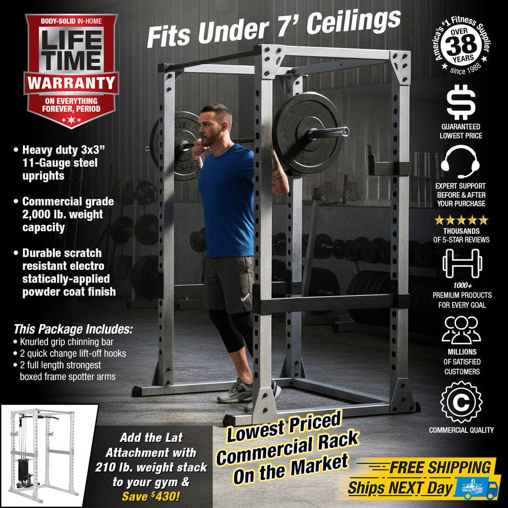 Body-Solid GPR378 Power Rack, 2,000 lb. Capacity!