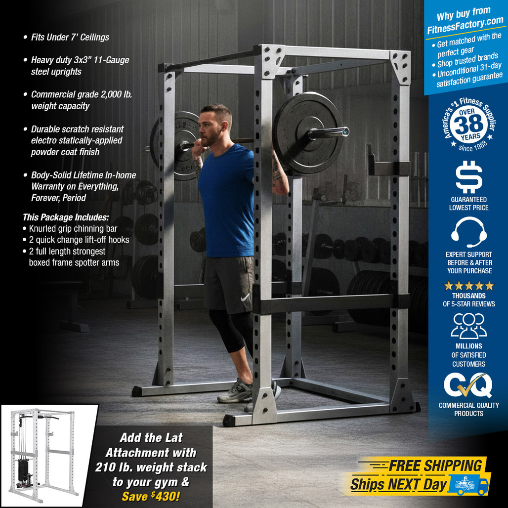 Body-Solid GPR378 Power Rack, 2,000 lb. Capacity!