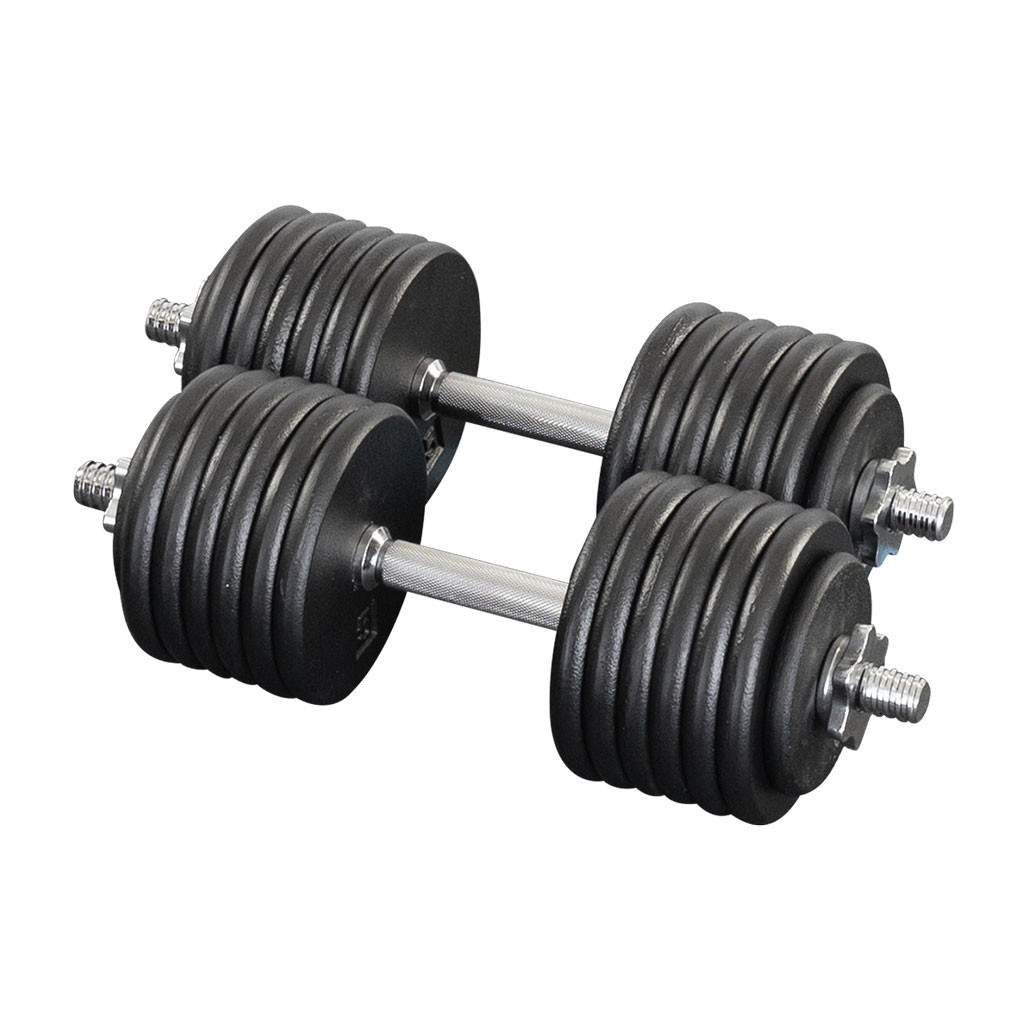 5-50 lb. Adjustable Dumbbell Set with Threaded  Handles