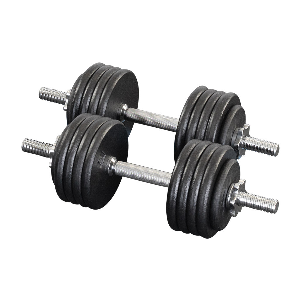 Body-Solid Pro-Style 5 lb. to 50 lb. Adjustable Dumbbell Pair