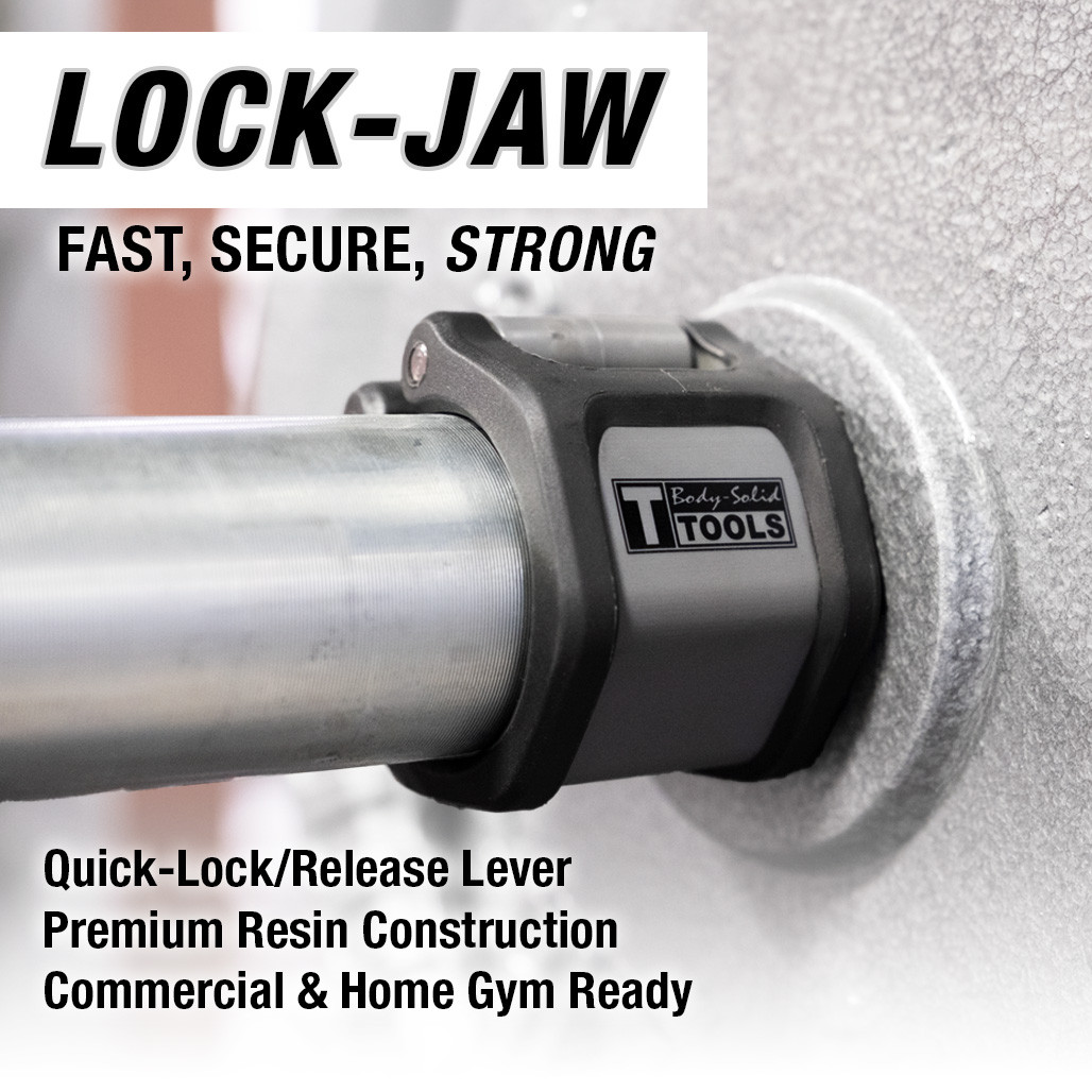 Body-Solid Lock-Jaw Olympic Barbell Collars (Pair)