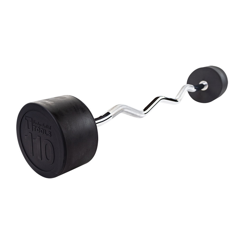 Fixed-Weight EZ Curl Barbell