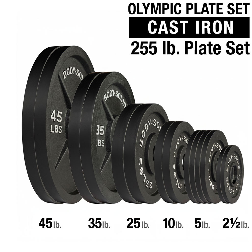 Body-Solid OSB - 255 lbs. Plate Set
