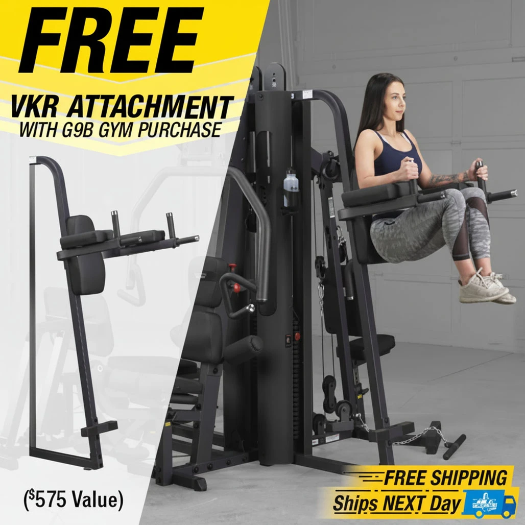 Body-Solid G9S Dual Stack Gym with Leg Press, Silver Finish