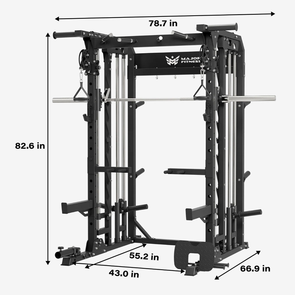 Major Fitness All-In-One Home Gym Smith Machine