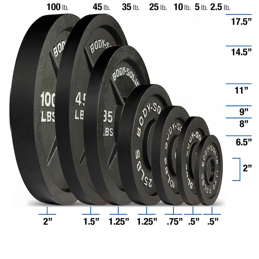 Body-Solid Cast Iron Olympic Weight Sets