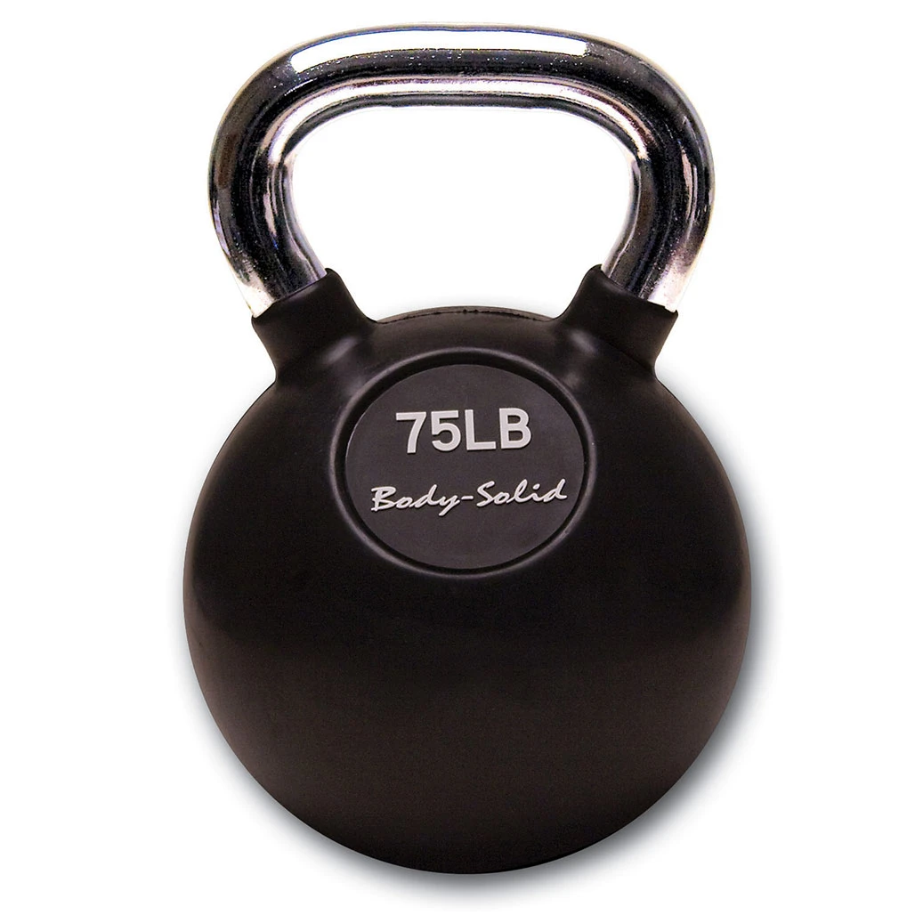 75 lb. Body-Solid Premium Chrome Handle Kettlebell