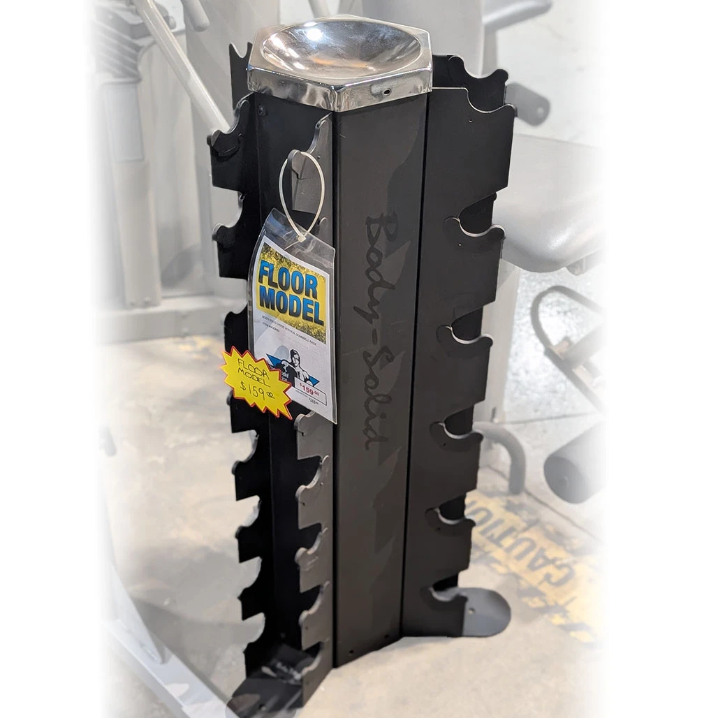 Body-Solid Vertical 3-Side Dumbell Storage Rack, Floor Model