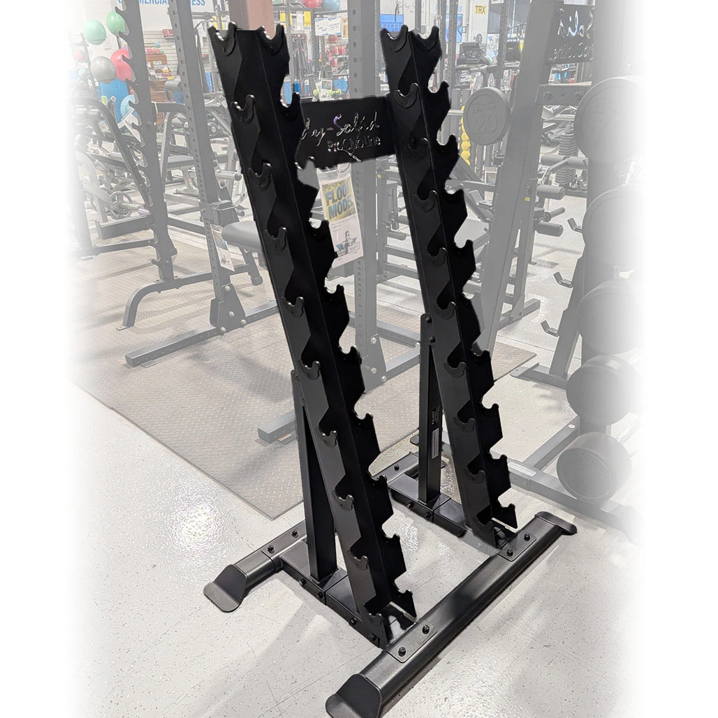 Body-Solid Pro ClubLine Front-Load Dumbbell Rack, Floor Model