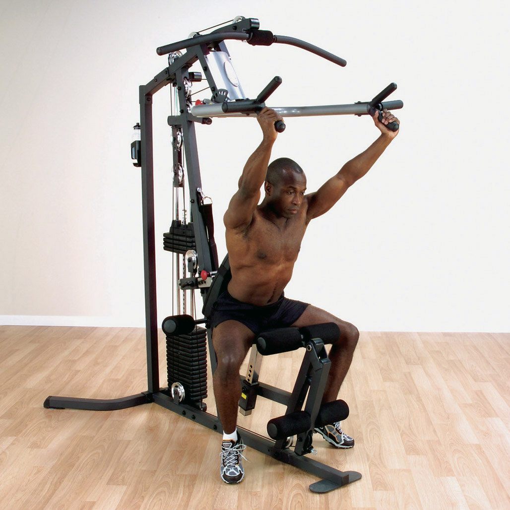 Shoulder Press on the Body-Solid G3S Multi-Station Gym